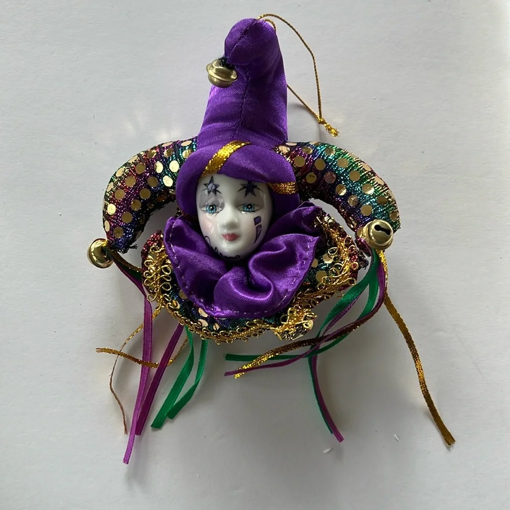 Jester Clown New Orleans Ornament